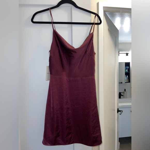 NEVER WORN Aritzia Spencer Dress Size S, Maroon Red - Picture 2 of 4